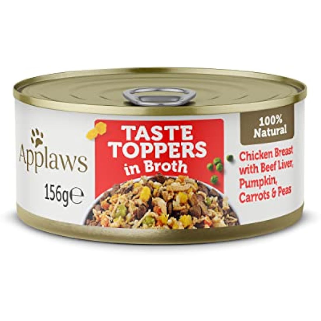 Applaws Natural Wet Dog Food - Chicken & Beef Liver in Broth (12x156g)