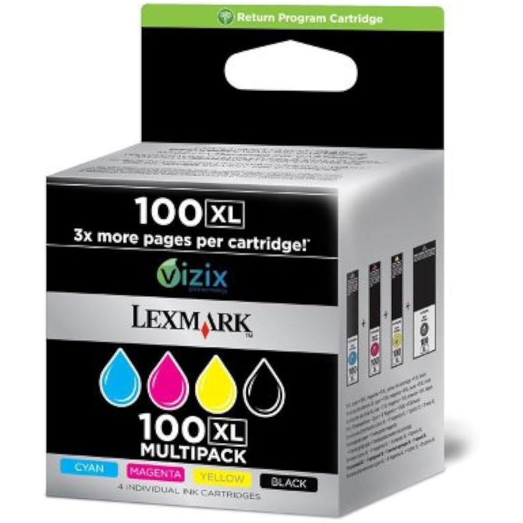 Lexmark 14N1921E Ink Cartridge Pack for PRO905 - CMYK (4 Pack)
