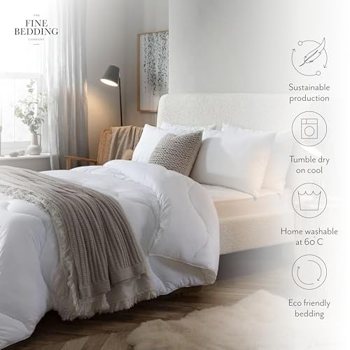 The Fine Bedding Company Spundown King Size XL Pillow | Medium Support