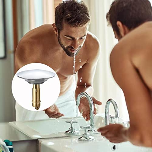 Bathroom Push Pop-Up Click Clack Plug Stopper, 66mm Push Sink Drain Plug Pop-up Stopper, Pop Up Sink Plug for Kitchen Bathroom Washbasin Bath - image 4