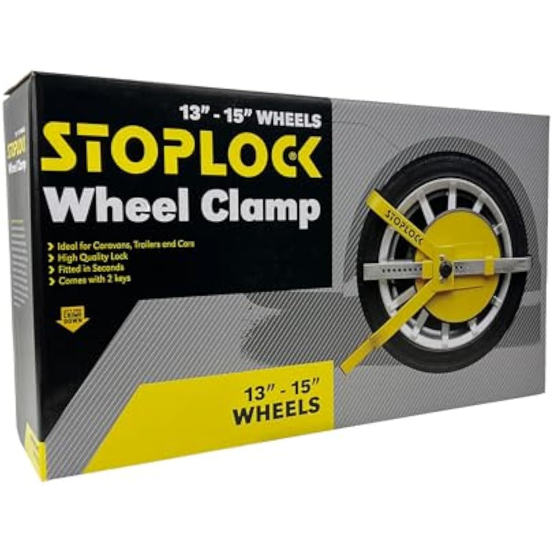Stoplock HG 400-00 Wheel Clamp – Anti-Theft Lock for 13"-15" Wheels