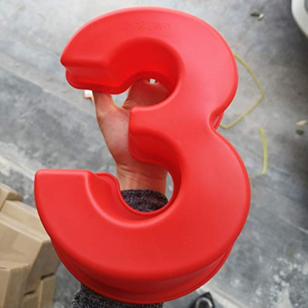 10 Inch Silicone Number Cake Molds - 9 Piece Baking Pan Set