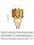 Jolof Store Gold K9 Crystal Wall Sconce – 3-Tier Luxury E14 Wall Light