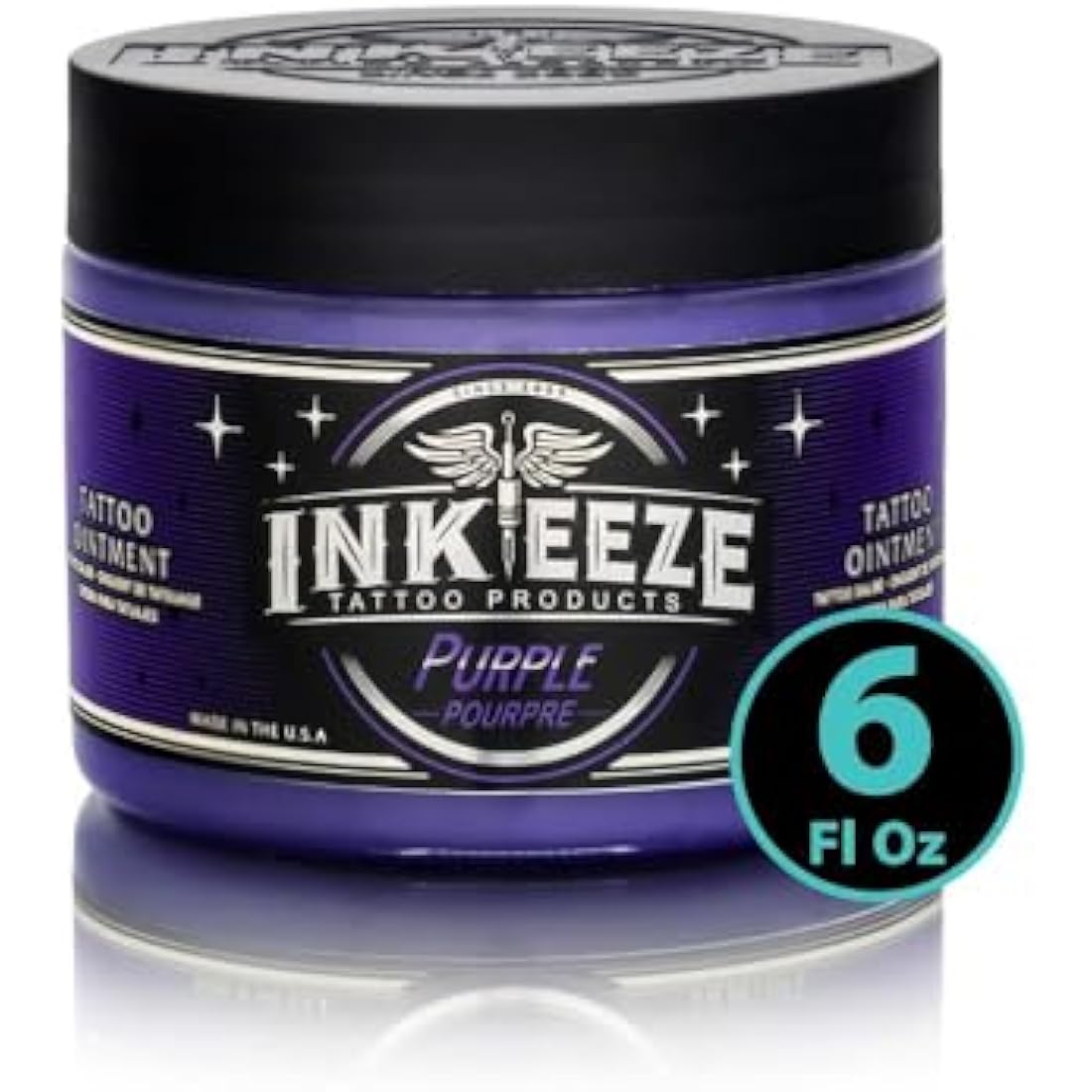 INK-EEZE Purple Glide Tattoo Ointment – Vegan Aftercare Jar - 6oz