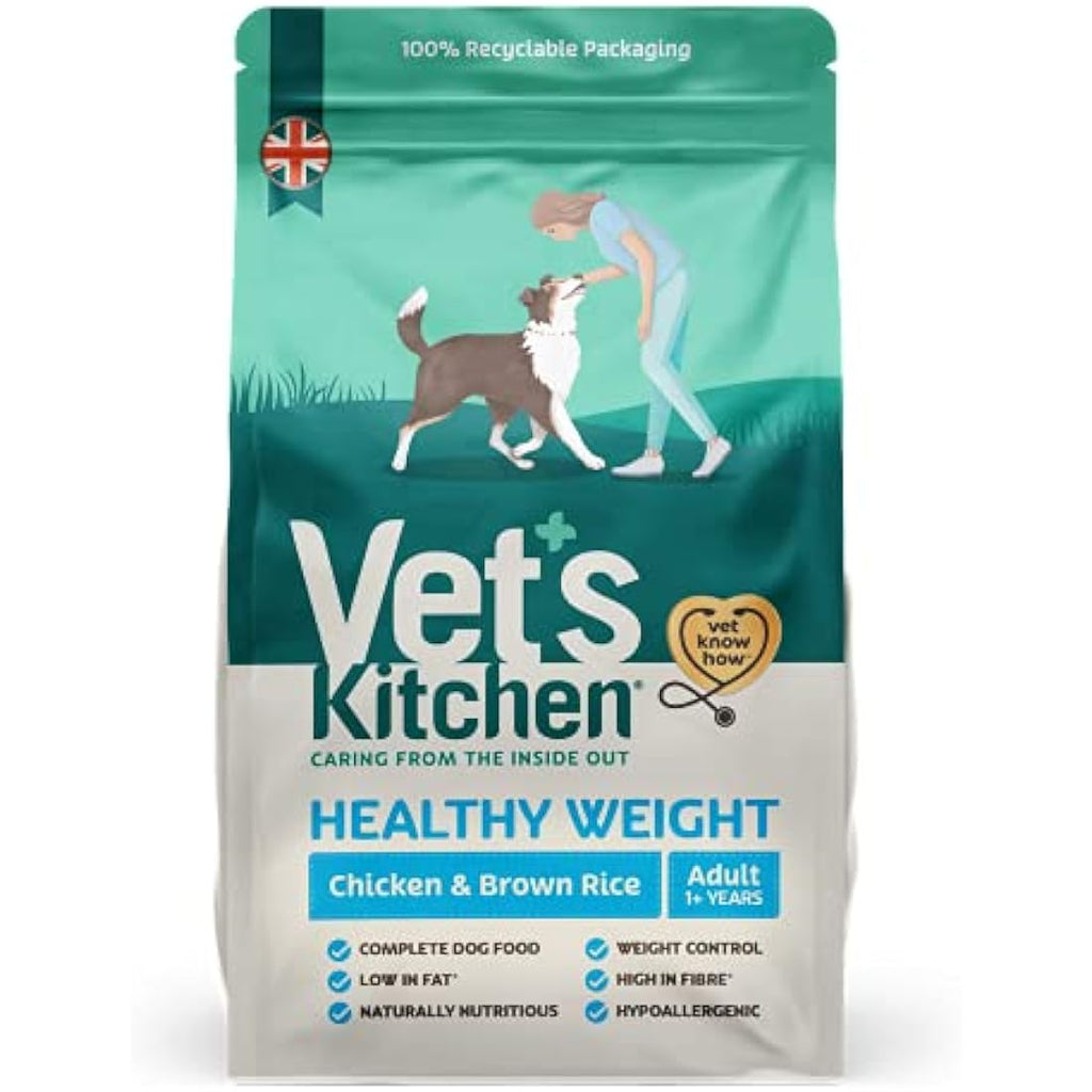 Vet's Kitchen Adult Dry Dog Food – Chicken & Brown Rice Weight Loss 7.5kg