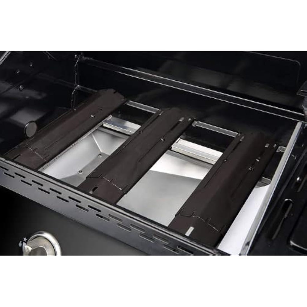 Unicook Adjustable Porcelain Steel BBQ Heat Shield Plates, 4 Pack