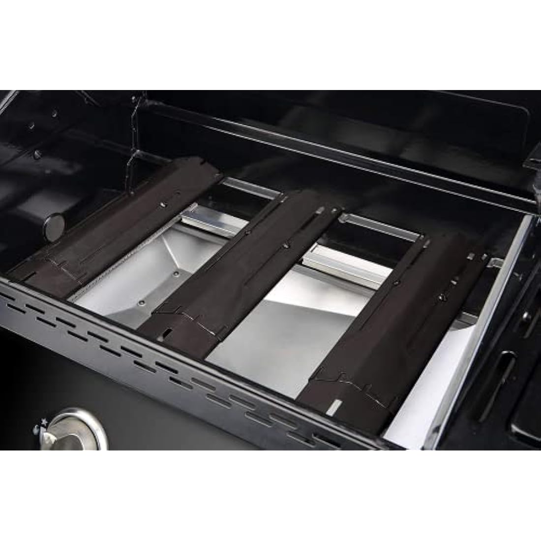 Unicook Adjustable Porcelain Steel BBQ Heat Shield Plates, 4 Pack