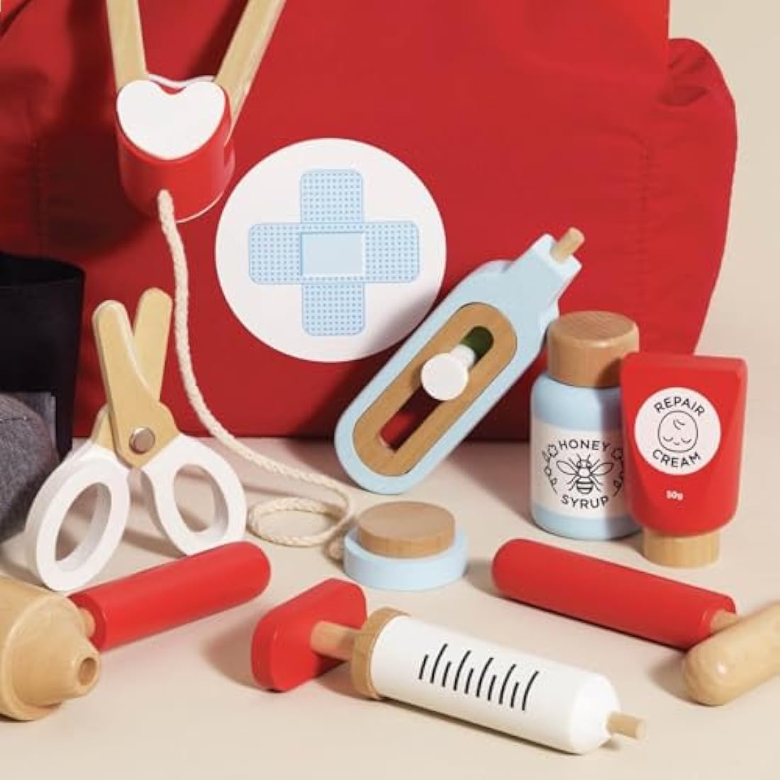 Le Toy Van Wooden Doctor Play Set – Sustainable Rubberwood Role Play Toy