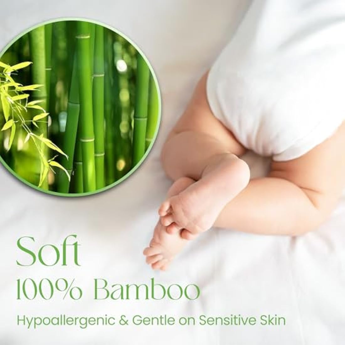 Jolof Store Waterproof Bamboo Crib Mattress Protector – 50x90cm
