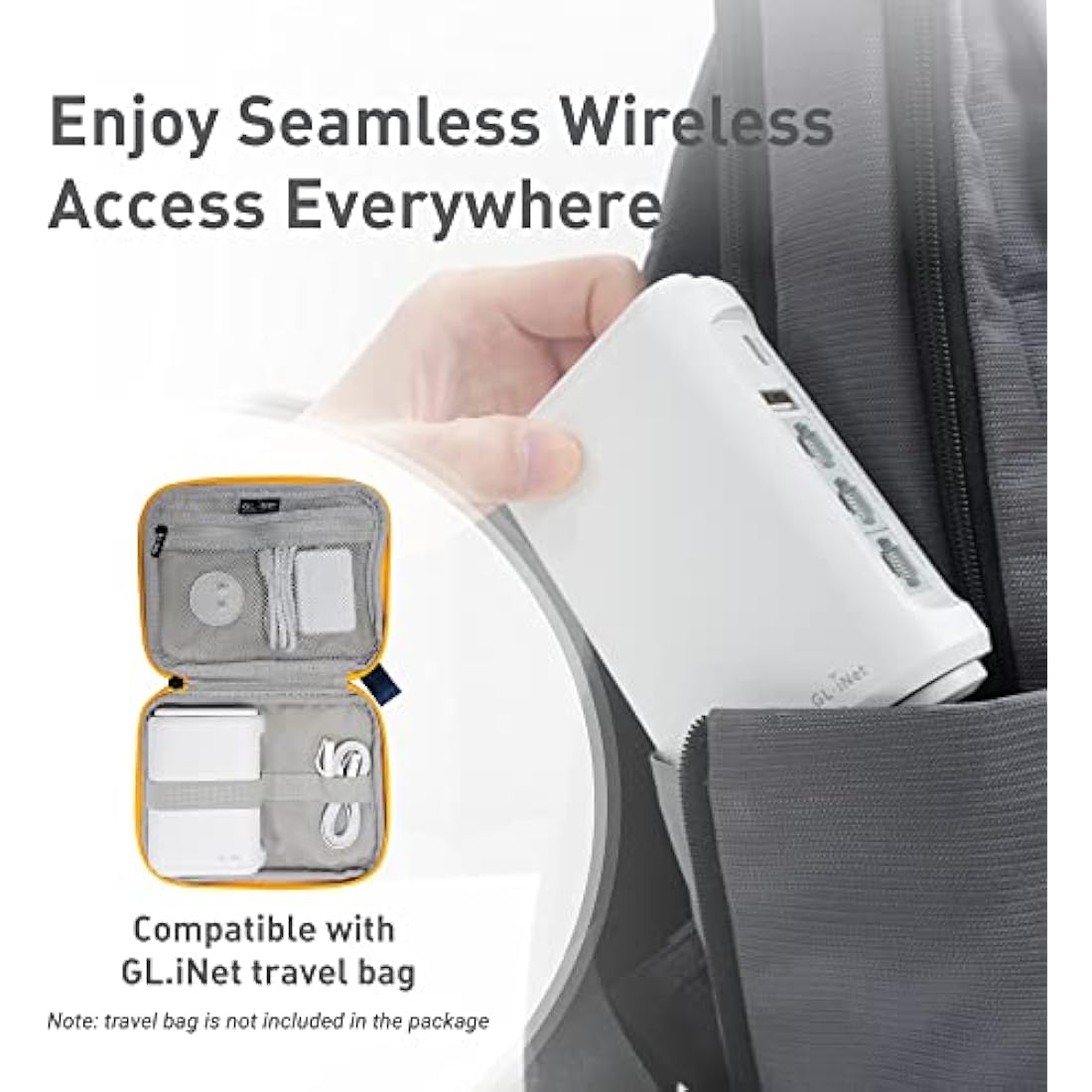GL.iNet Opal GL-SFT1200 Portable Travel Router | AC1200 VPN & Gigabit