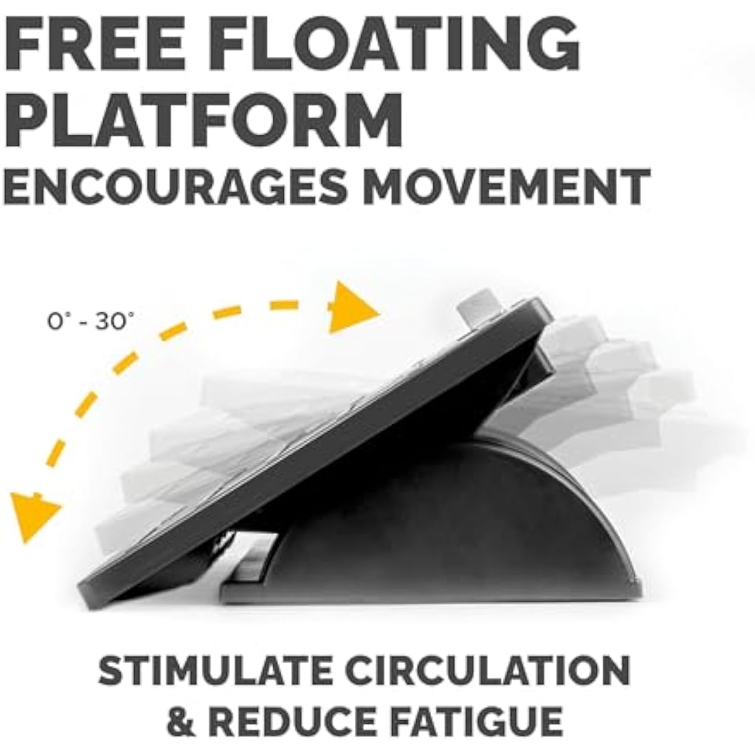 Fellowes Office Suites Ergonomic Foot Rest | Adjustable & Antibacterial