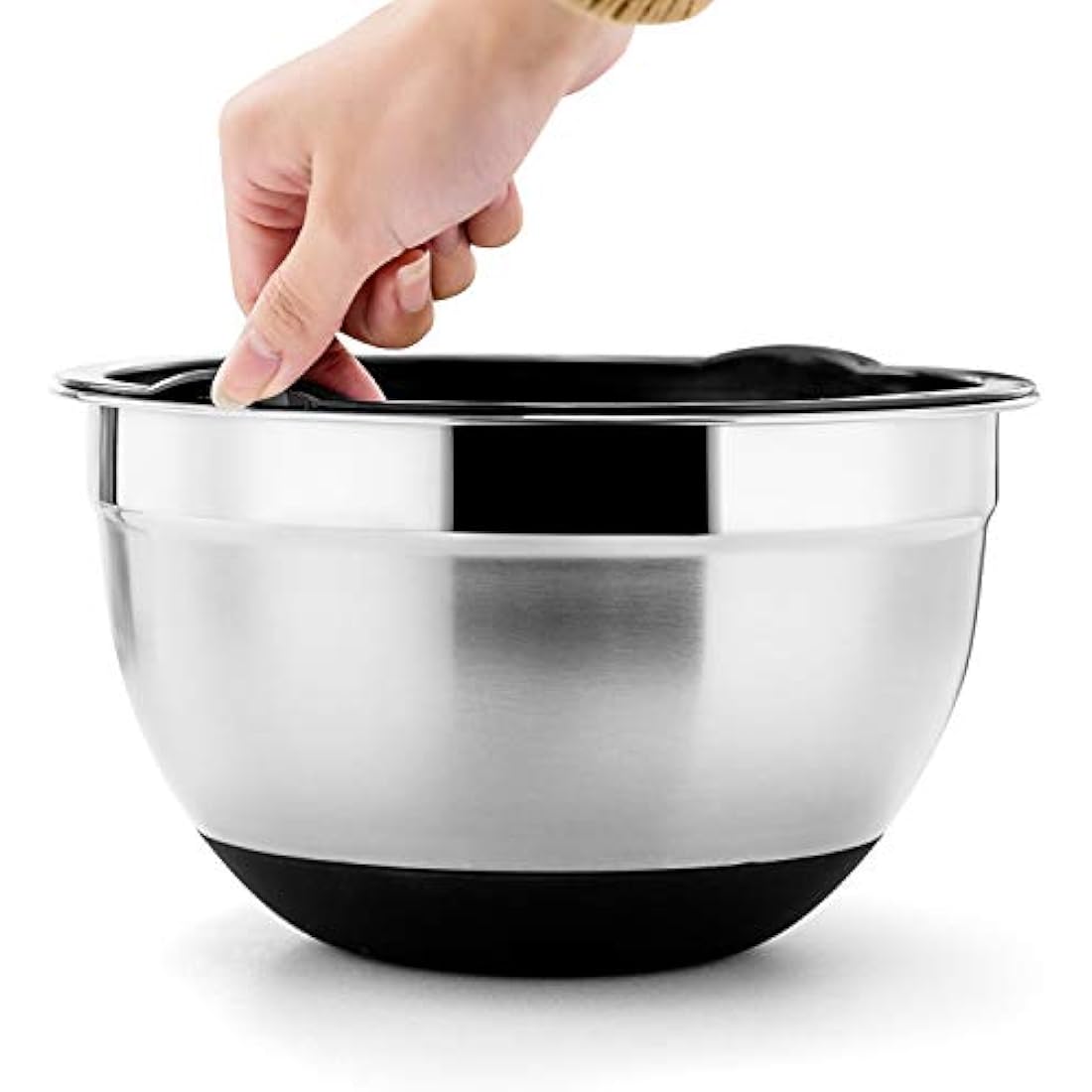 HaWare Stainless Steel Mixing Bowls Set of 6 | Non-Slip Nesting Bowls