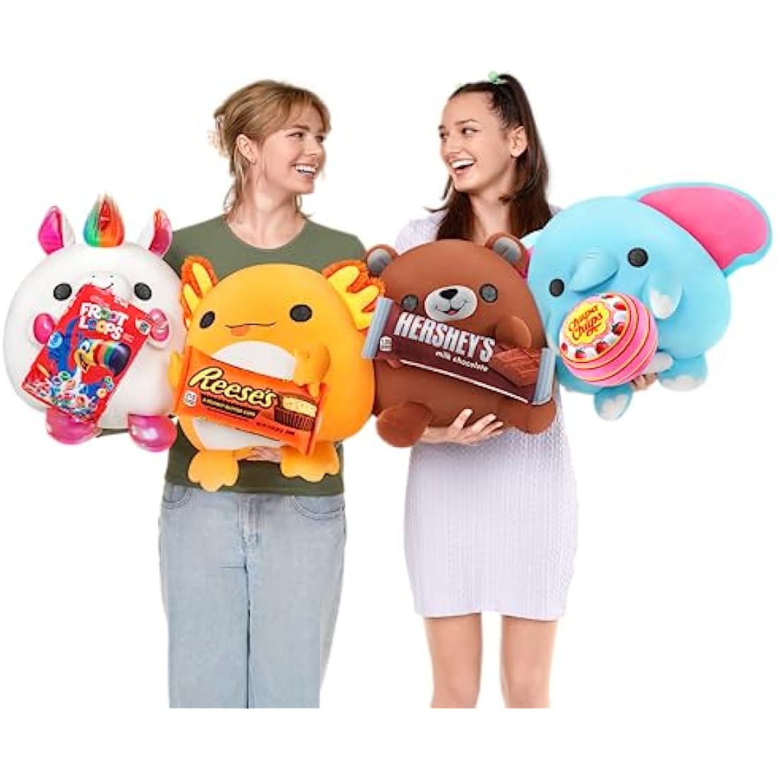 Snackles Series 1 Cow Plush – Mike and Ike Collectible Toy, 28 cm