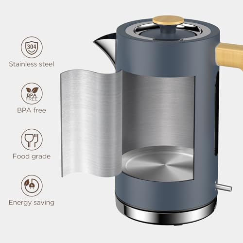 London Boutique Electric Kettle – 3KW Rapid Boil Stainless Steel
