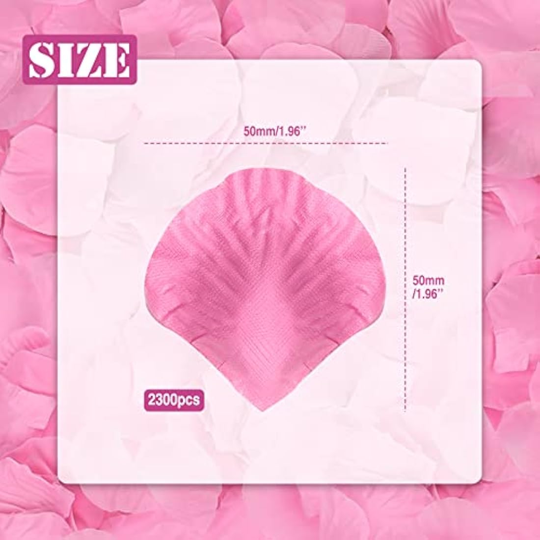 Jolof Store 2300pcs Pink Artificial Silk Rose Petals for Wedding Decor