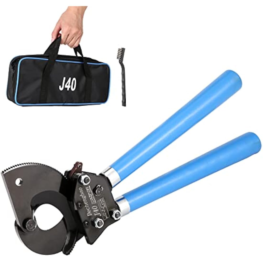 Dechengbao J40 Ratchet Cable Cutter – Heavy Duty 400mm² Copper Wire Tool
