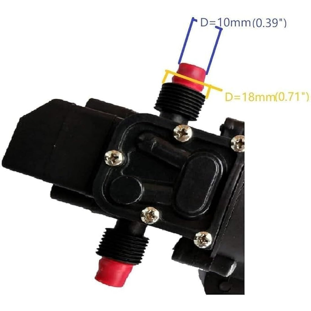 Cybernova 12V 100PSI Diaphragm Self-Priming Water Pump for Caravan