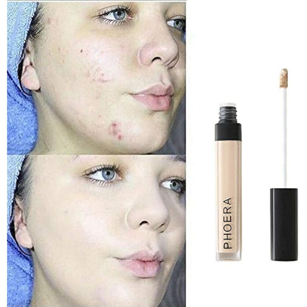 Phoera Full Coverage Matte Liquid Concealer – Waterproof (110 Dark Coffee)