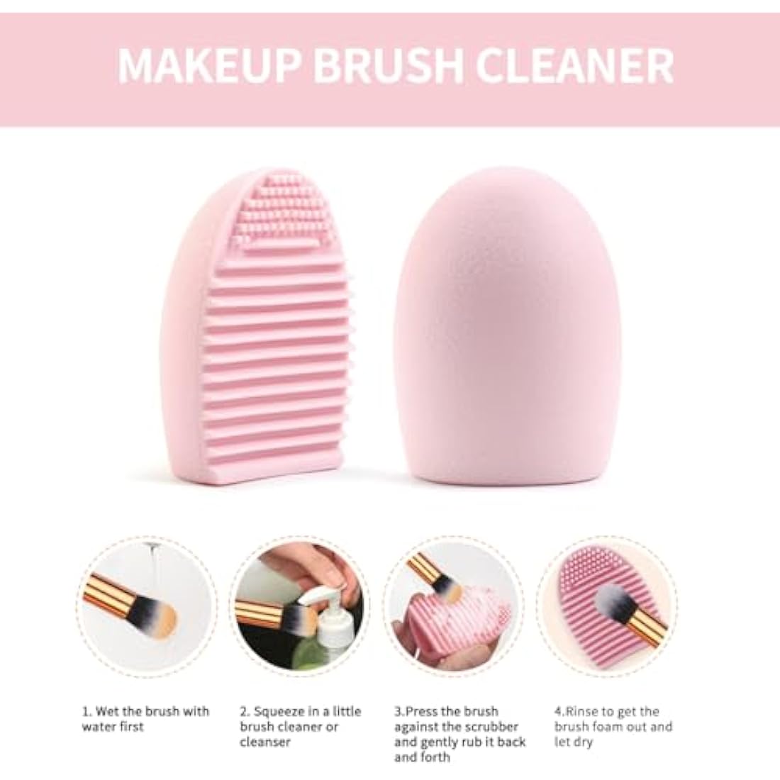 MAANGE 54 Pcs Professional Makeup Brush Set with Travel Bag – Pink