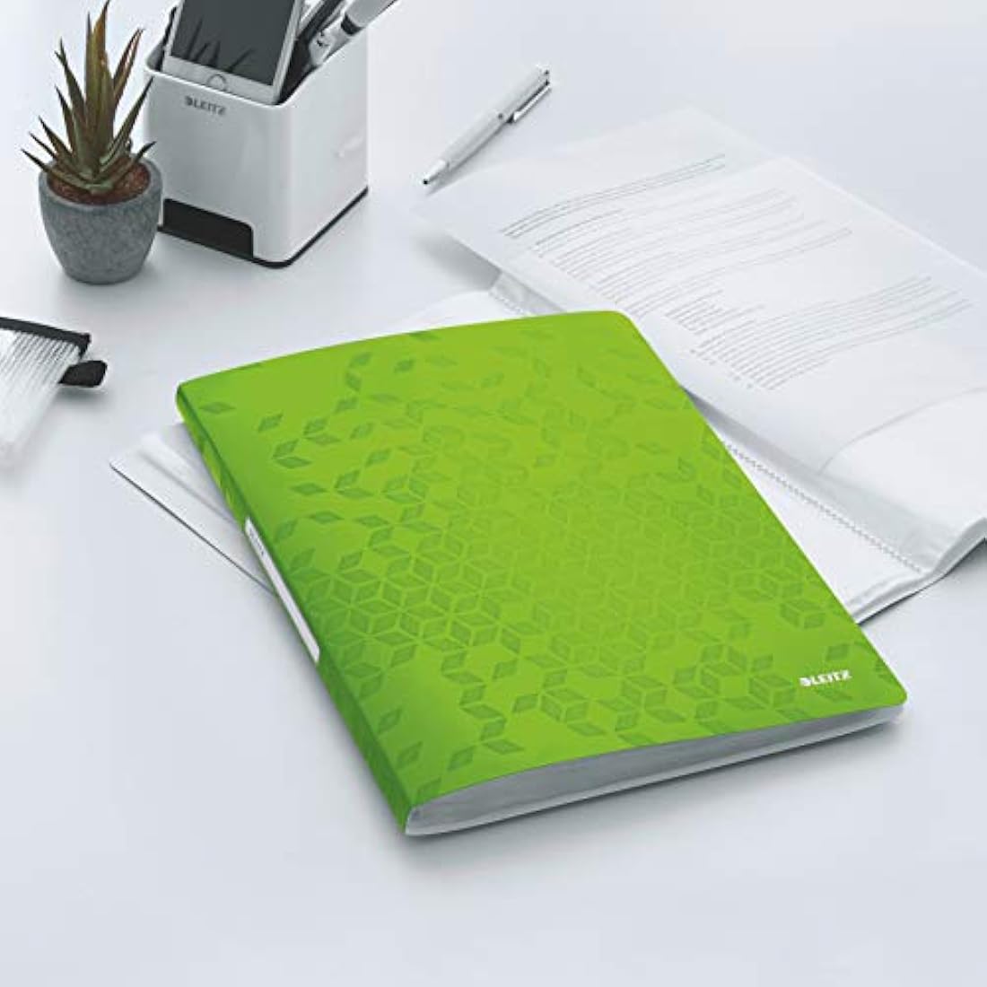 Leitz WOW A4 Display Book – 40 Pockets, 80 Sheet Capacity – Green