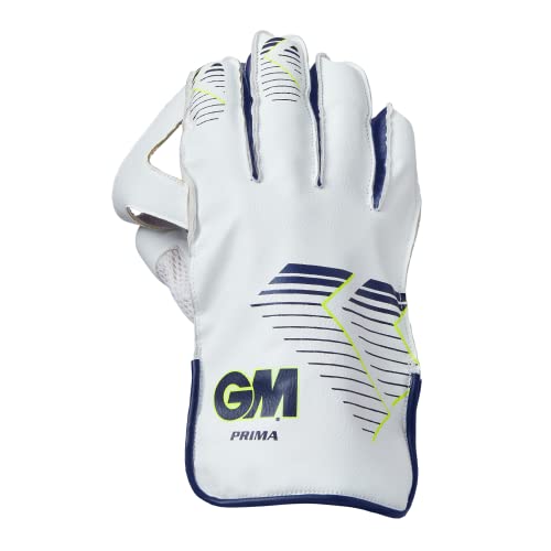 GM Prima Wicket-Keeper Cricket Gloves – Fluro Yellow/Blue – Youth