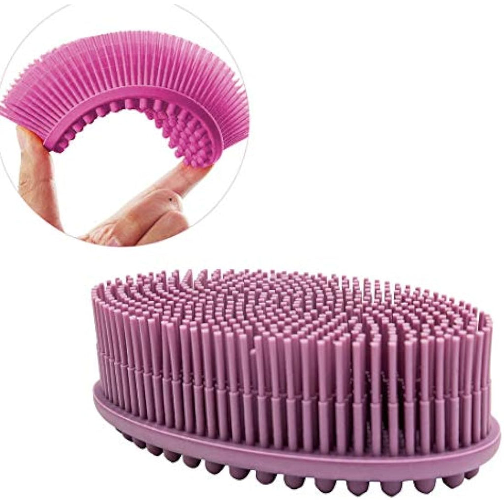 Jolof Store Silicone Body Brush | Double-Sided Soft Back Scrubber