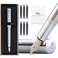 Wordsworth and Black Fountain Pen - Mini EDC Pocket Pen, Chrome Finish