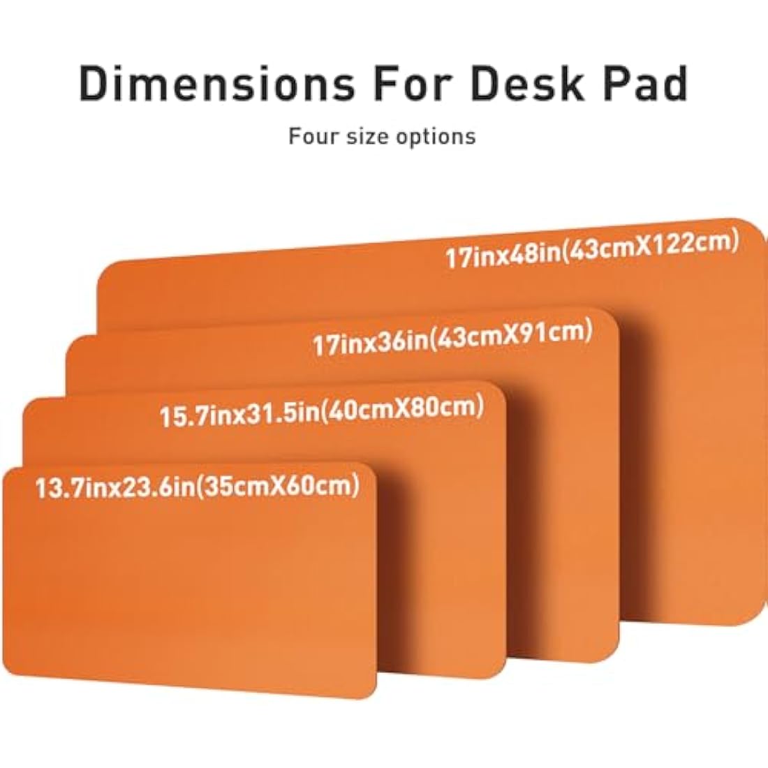 Aothia PU Leather Desk Mat – Non-Slip Waterproof Office Pad, 60x35cm