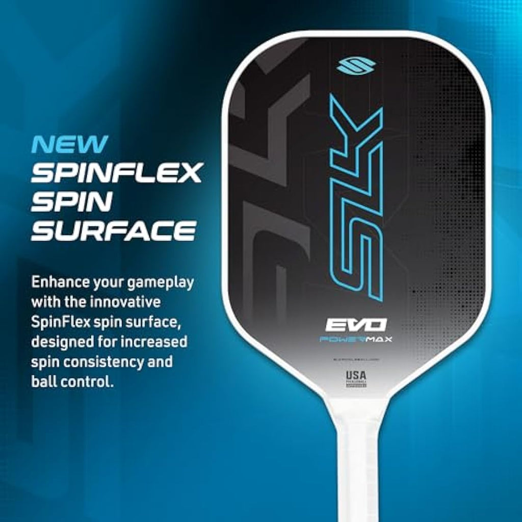 SLK Evo Power Pickleball Paddle – Carbon Fiber & Fiberglass Hybrid