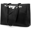 LOVEVOOK 15.6 Inch Laptop Tote Bag – PU Leather Work Handbag for Women