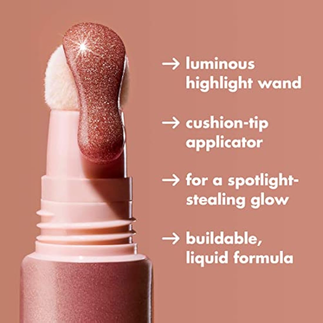 e.l.f. Halo Glow Liquid Highlighter Wand – Rose Quartz Luminous Skin