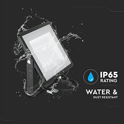 V-TAC 100W Outdoor LED Floodlight | Samsung Chip | IP65 Black - 8200lm