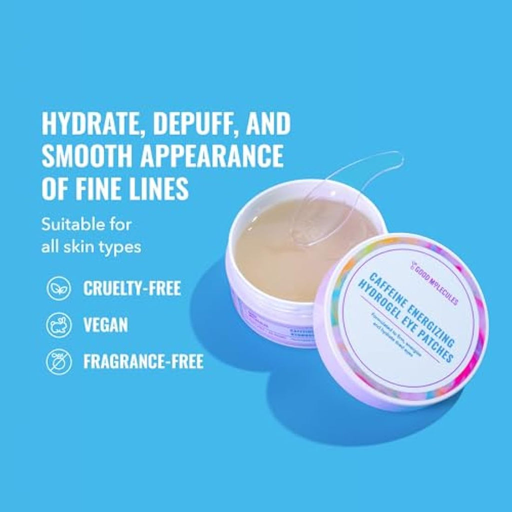 Good Molecules Caffeine Hydrogel Eye Patches for Dark Circles | 30 Pairs