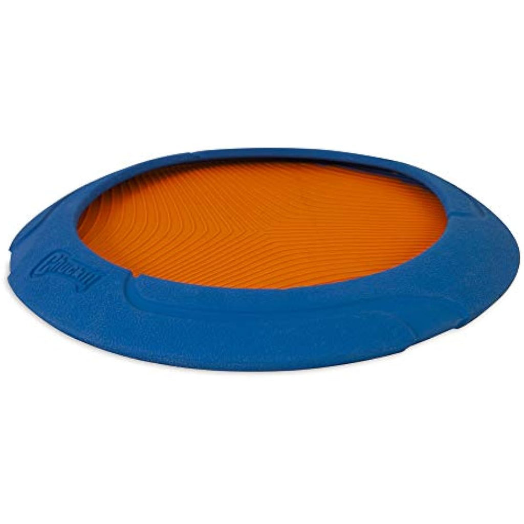 Chuckit! Ultra Flight Rubber Dog Frisbee – Durable Interactive Fetch Toy