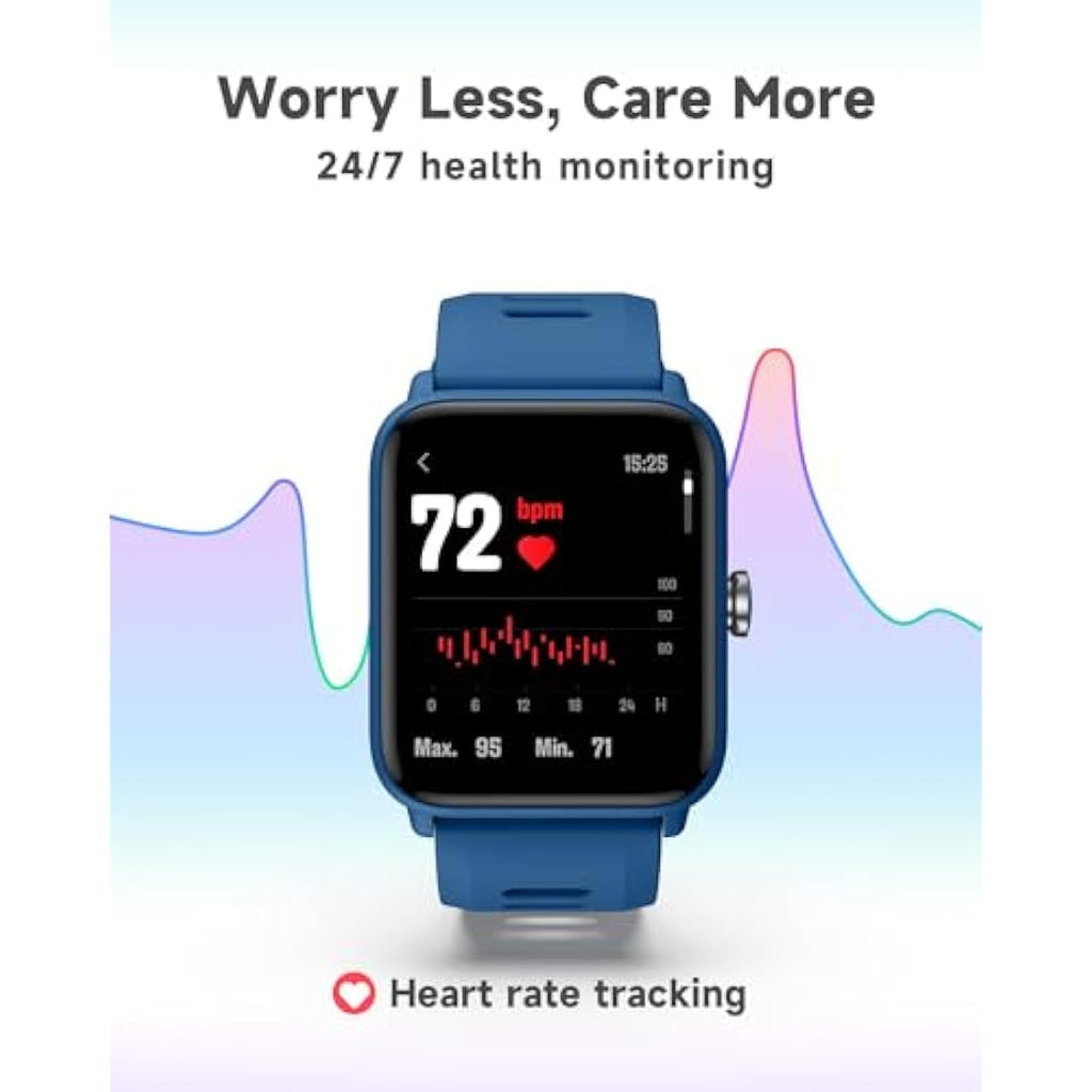 BIGGERFIVE Kids Smart Watch - 5ATM Waterproof Fitness Tracker for Boys Girls
