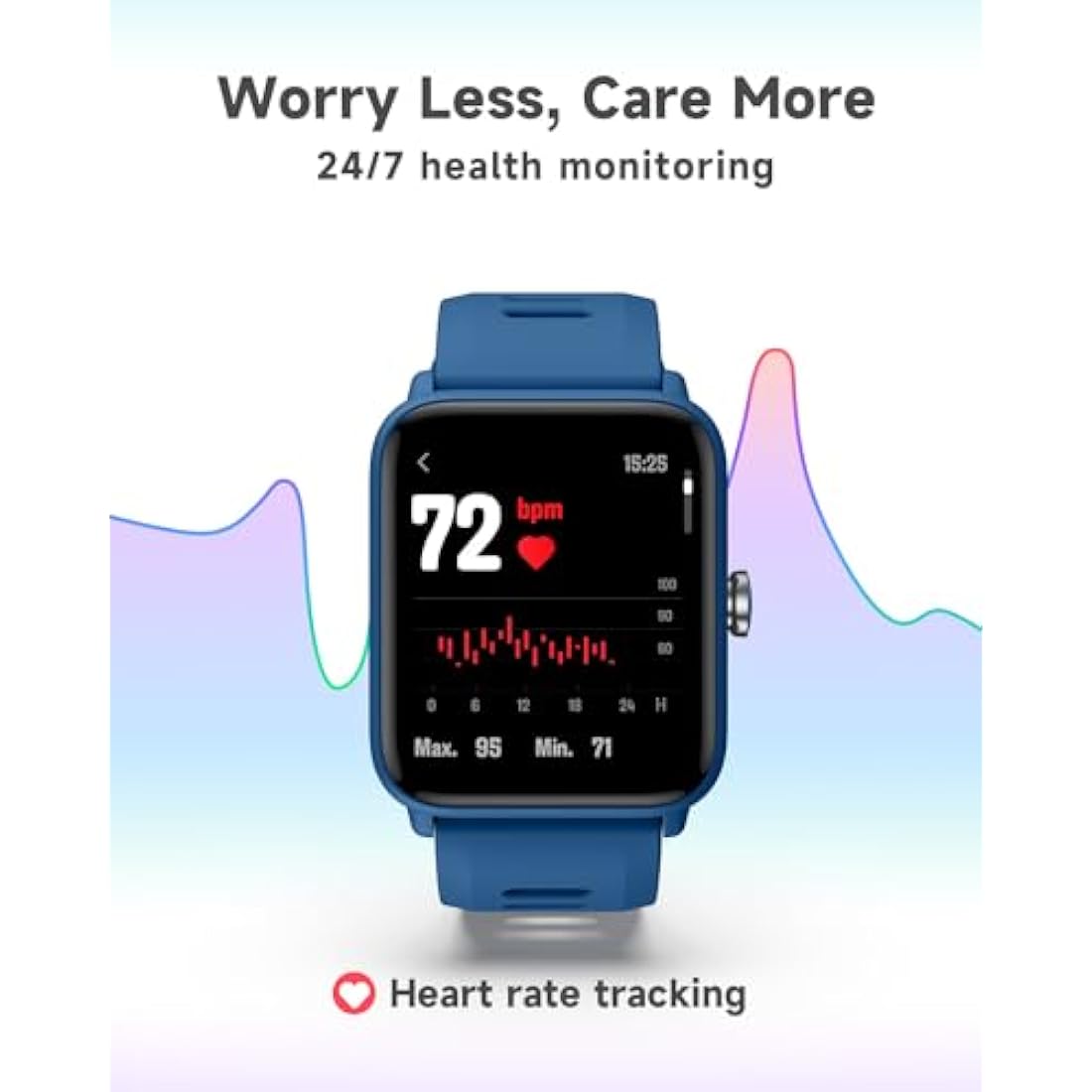 BIGGERFIVE Kids Smart Watch - 5ATM Waterproof Fitness Tracker for Boys Girls