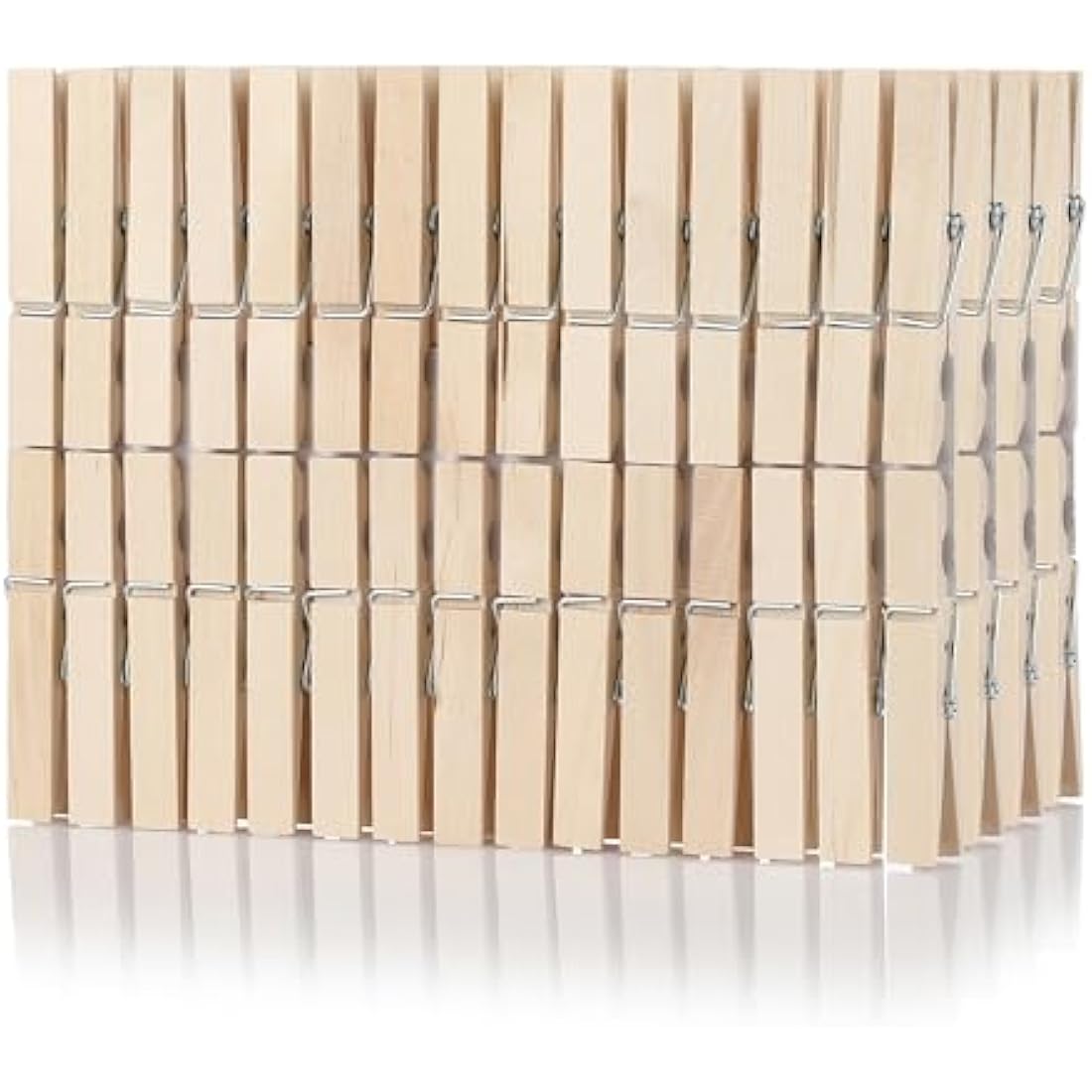 Wooden Clothes Pegs – 120 Pack Heavy-Duty Laundry Clips