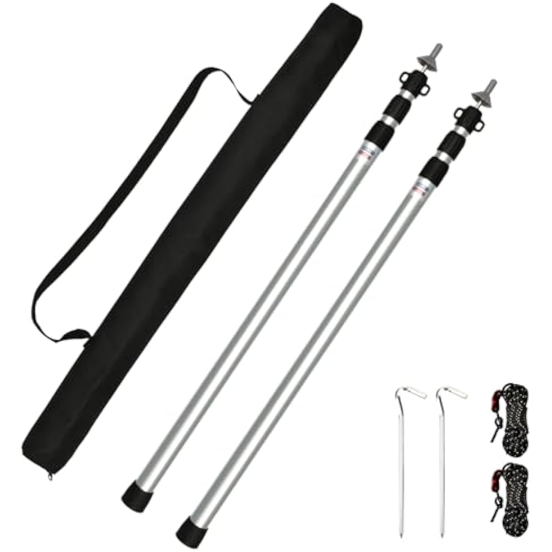 Telescopic Aluminum Tent Poles | 95-234cm Awning Support