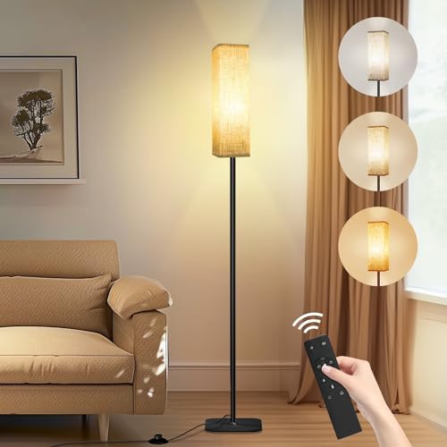 CRLL Modern Floor Lamp – Dimmable LED Standing Lamp with Remote