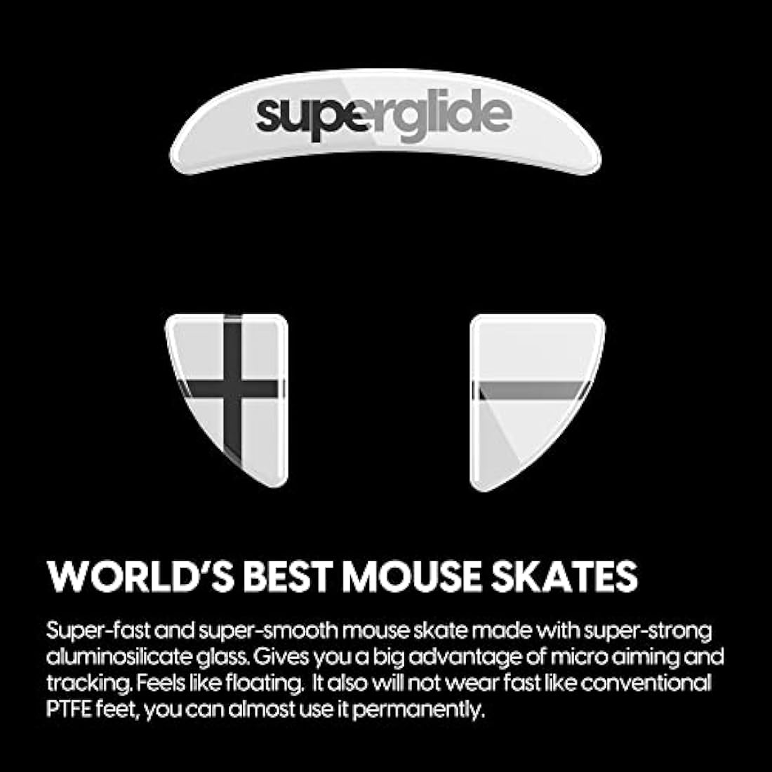 Superglide Glass Mouse Skates for Xtrfy MZ1 Wireless – Durable Feet