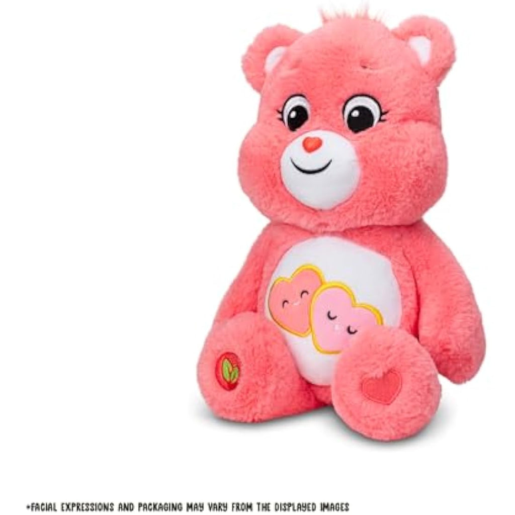 Care Bears Love-A-Lot Bear 35cm Medium Plush Toy – Pink Soft Teddy