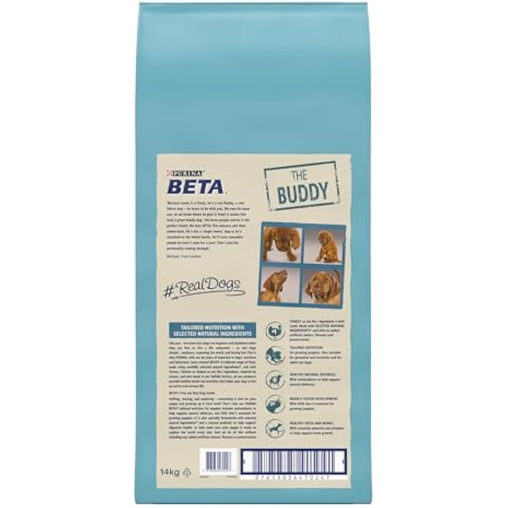 BETA Puppy Dry Dog Food - Turkey and Lamb with Natural Prebiotics 14kg
