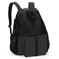 Fasrom Mesh Beach Backpack | Sandproof Bottom Gym & Swim Bag - Black