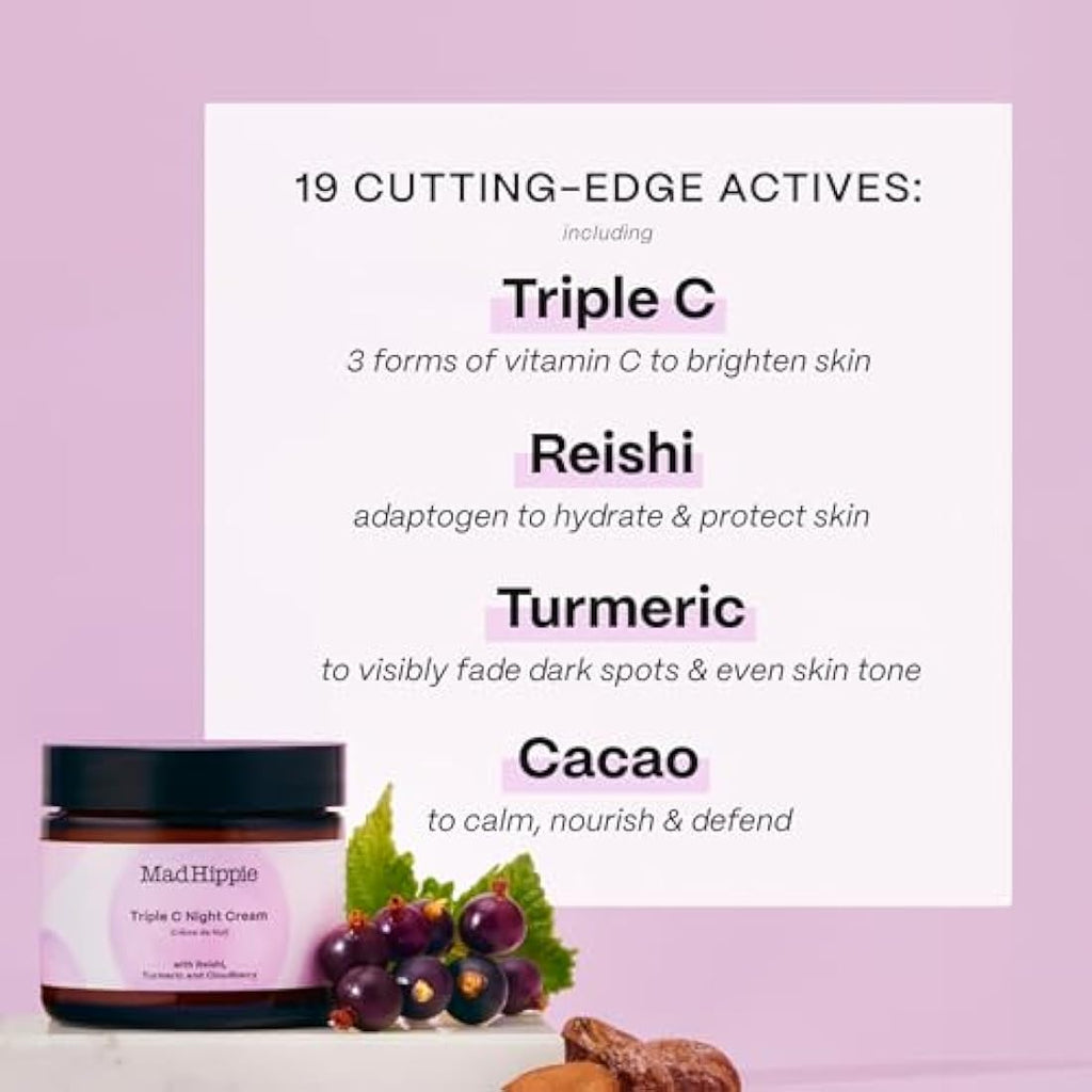 Mad Hippie Triple C Night Cream – Brightening Vitamin C Moisturizer 60g