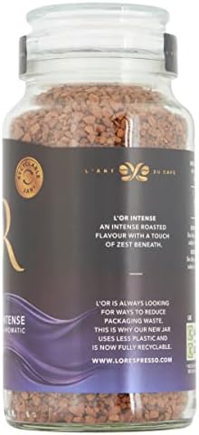 L'OR Intense Instant Coffee – Dark Roast Gourmet Jars, 6 x 150g (900g)