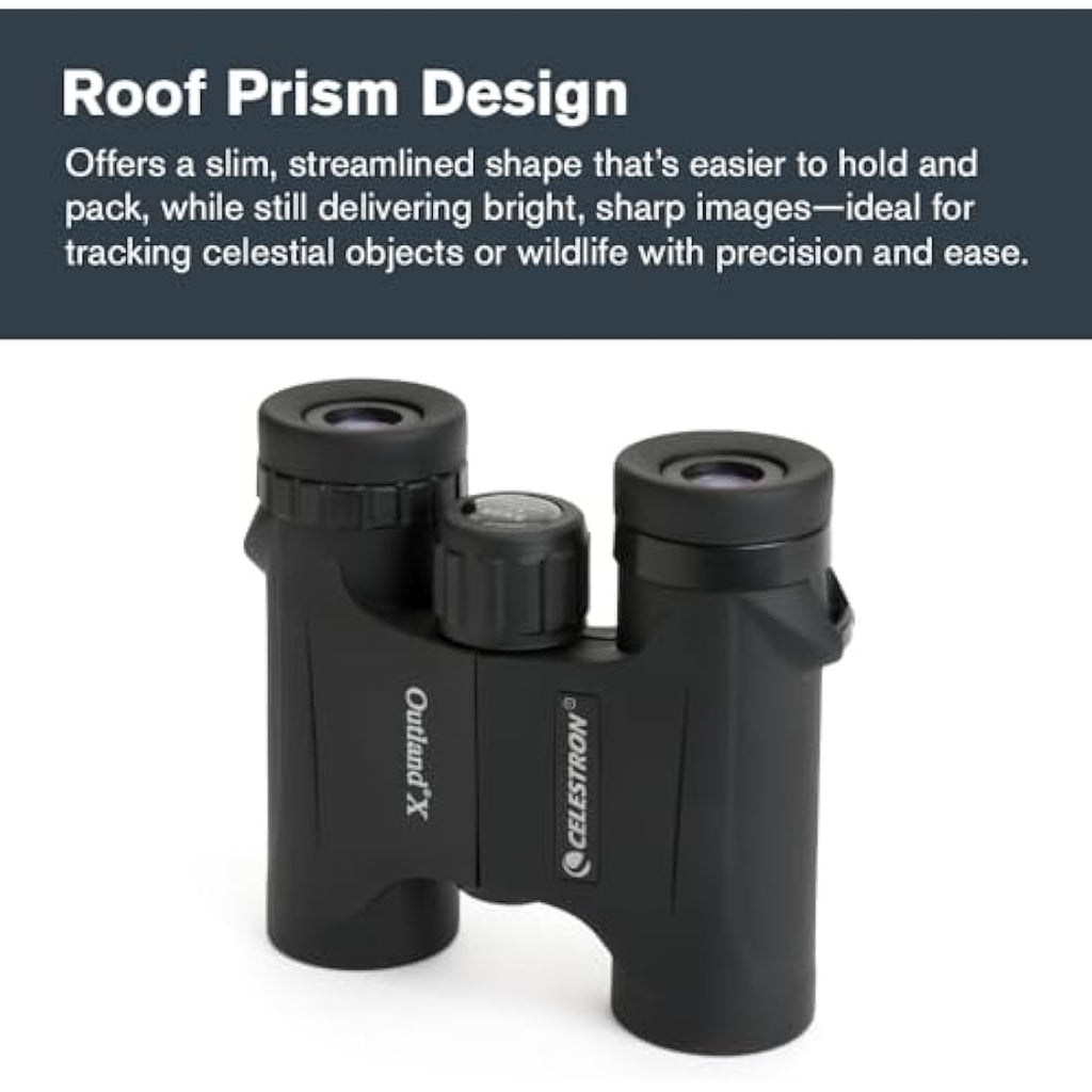 Celestron Outland X 8x25 Compact Binoculars – Waterproof & Fogproof