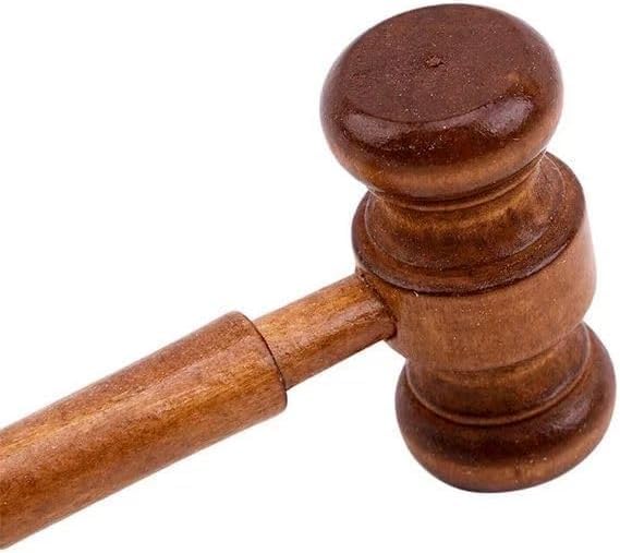 Rzcin Brown Handmade Wooden Gavel, Vintage Judge Gavel, Auction Gavels, Props and Clothing Accessories, Office Desk Accessories - image 4