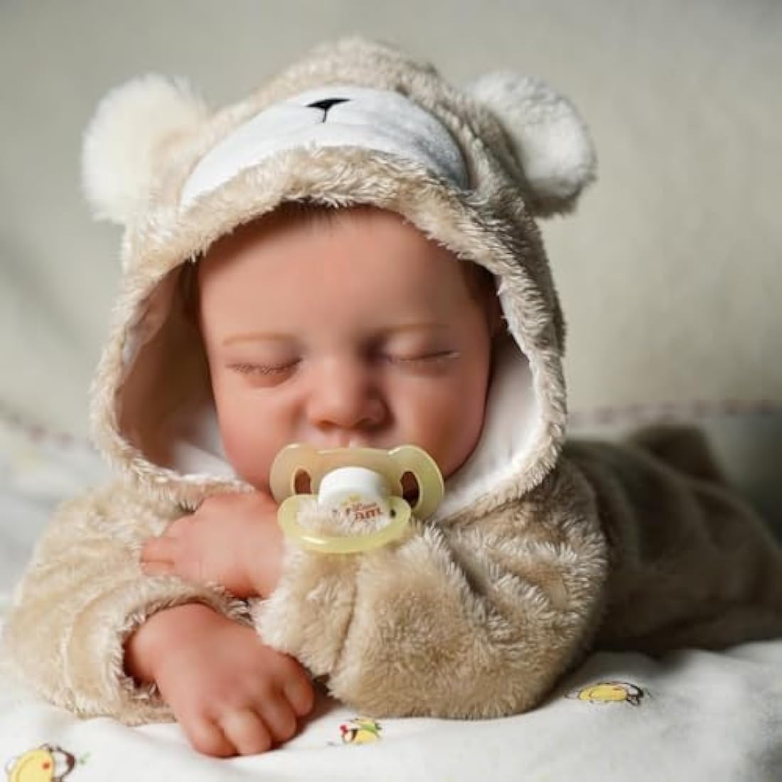 BABESIDE 17 Inch Reborn Baby Doll – Realistic Sleeping Silicone Vinyl Boy