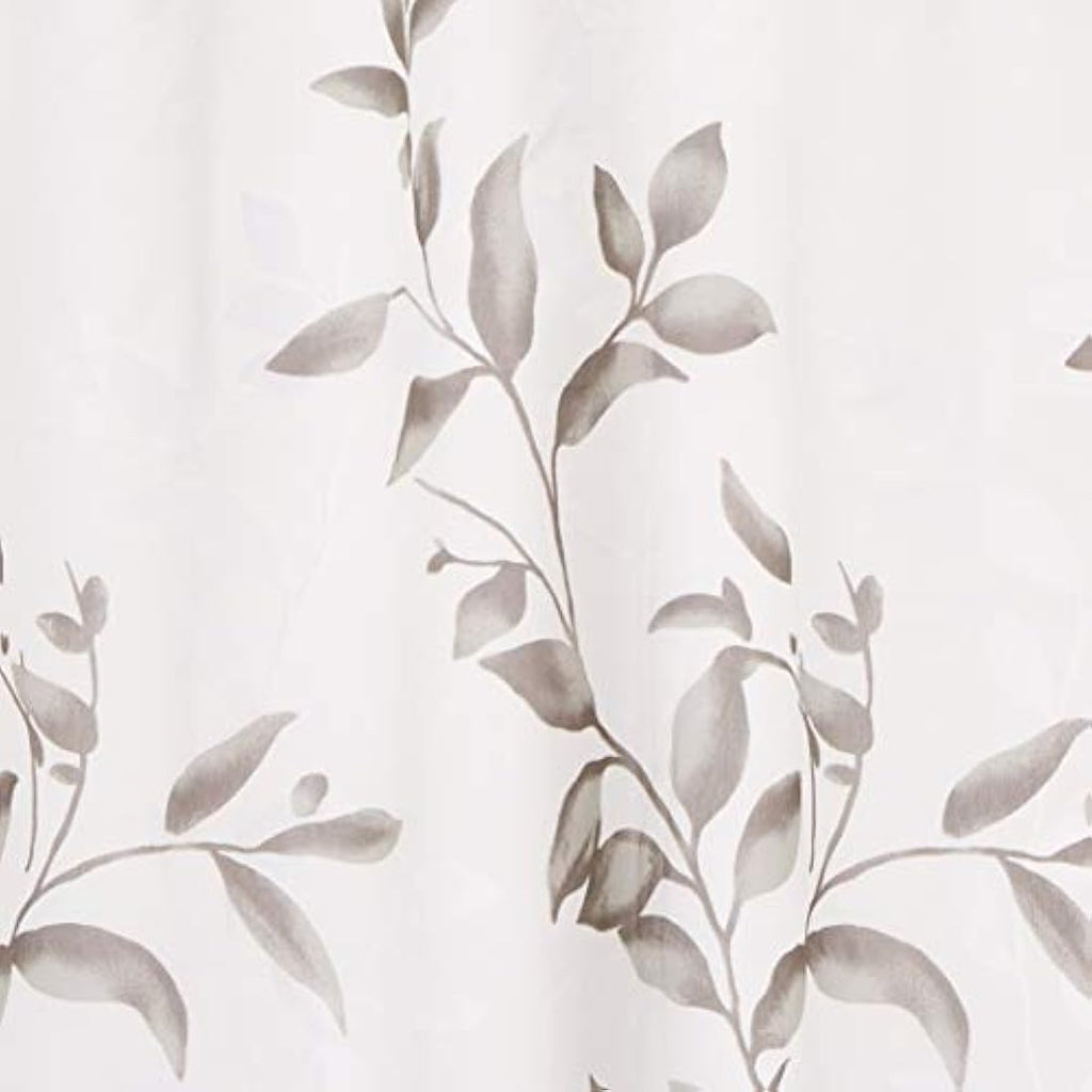 Madison Park Cecily Botanical Shower Curtain - Grey Water Repellent