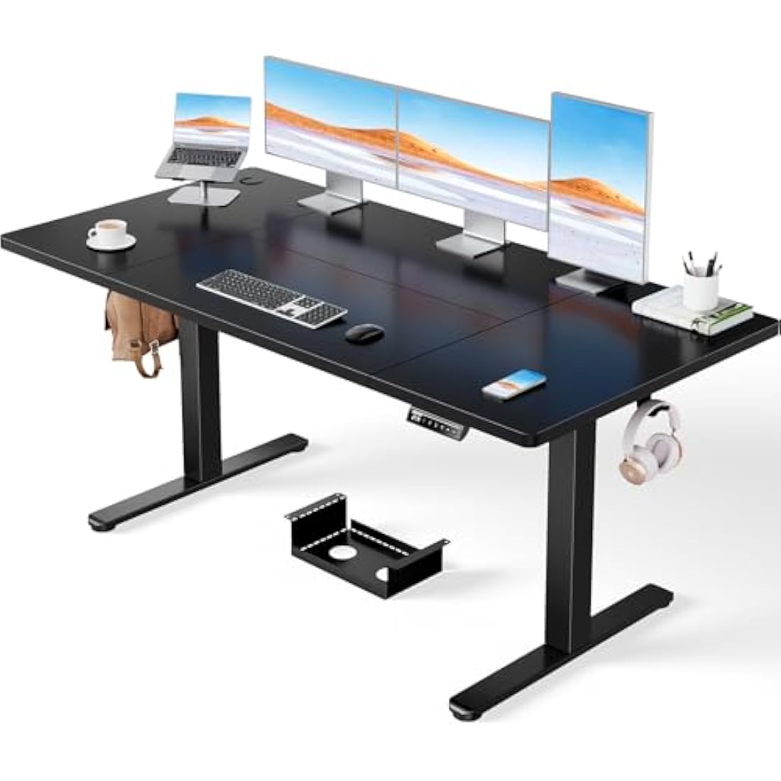 ErGear Electric Standing Desk – 160x80cm Height Adjustable 100kg Capacity